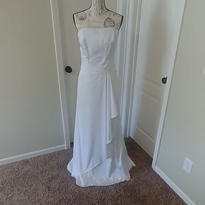 NWT Eden Bridals White Simple Destination Wedding Dress 10/street 8